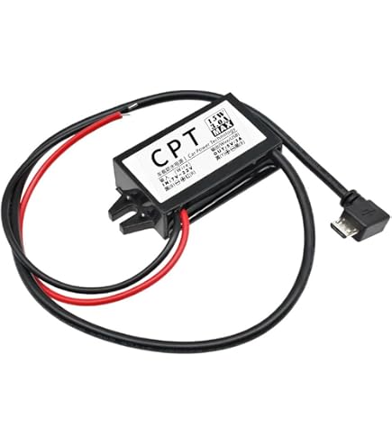 Greluma 1 Stück wasserdichter DC DC 12V auf 5V 3A konverter mit Micro USB Anschluss, Micro USB Abwärtsmodul Netzteil, Kompatibel mit Raspberry Pi 4, Mobiltelefon, Auto