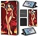 Produktbild CoverFix Premium Hülle für Samsung Galaxy S7 Edge G935F Flip Cover Schutzhülle Kunstleder Flip Case Motiv (1507 sexy Teufel Teufelin Halloween Cartoon)