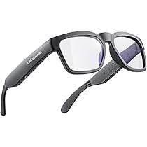 OhO Smart-bril, gepolariseerde zonnebril met Bluetooth-luidspreker, atletisch/outdoor UV-bescherming en spraakbediening, unisex (grijze lens