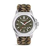 Victorinox Herren Analog Quarz Uhr mit Stoff Armband 241727