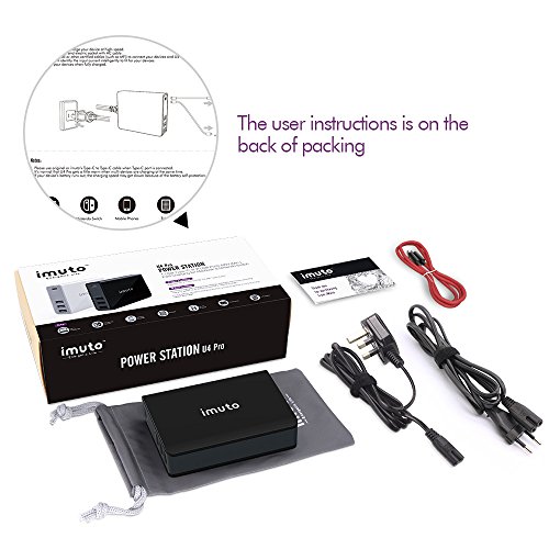 Obtener USB Tipo-C PD3.0/QC3, iMuto 4-Puertos 52W USB Cargador de Pared
con la Entrega de la Energía del USB-C, Carga Rápido para MacBook,
Nintendo Switch, Samsung Galaxy S8/7/Plus, iPhone, iPad, Google y más
Especial