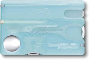 VICTORINOX Navaja suiza de bolsillo Swiss Card Lite, Swiss Card Lite, 13 funciones, multiherramienta con hoja en punta, destornillador 5 mm, tijeras