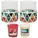 Produktbild Yankee Candle Gorgeous Korsika Mosaik Crackle Kerzenhalter Zubehör, glas, TWO Corsica Votive Holders TWO Samplers