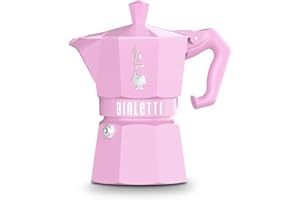 BIALETTI Cafetière Italienne 3 Tasses Rose Pastel - 0009063