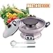 Produktbild MASTARCOOK Electrischer Teppanyaki-Grill Mit Grillplatte Und Topf, 4 Gabeln & Kellen Inklusive - Multi Cooker DIA30CM 1950W ZJ30A 4L