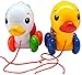 niceeshop(TM) Baby Learn to Walk Toy Pull Along ABS Duck, Random Color
