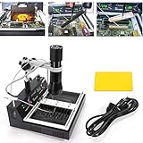 bga infrarot rework station Mit dem T-870A erhalten Sie eine temperaturgesteuerte Nacharbeitsschweißstation mit allen Verbesserungen, einschließlich IRDA-Vorheizfläche, Infrarot-zentriertem oder abgeführtem Vorwärmen und Lötkolben. Alle Controller sind voll digital.