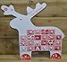 Produktbild The Christmas Workshop Rentier 86150 aus Holz-Adventskalender mit Schubladen, Rot/Weiß