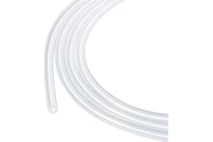 Rebower 5m Tubo de Silicona Flexible, 1x3mm（ID*OD）Mangueras de Silicona Transparente para Bombas Sifonado Drenaje Riego Elaboración de Cerveza Acuario Jardín