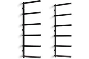 ‎XPOTOOL XPOtool Metallregal zur Holzlagerung, 300 x 30 x 1025 mm, Kragarmregal mit 6 Etagen, Schwerlastregal 50 kg pro Ebene in Schwarz