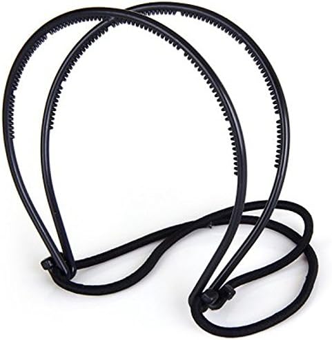 Black Headbands Double Root Hair Elastic Headband Hair Band Basic Adjustable Style Card Handmade Elastic Headband Hair