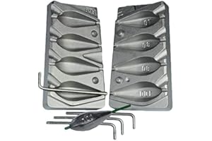 FISHING4U HEX - Moldes de pesca (70 – 80 – 90 – 100 g)