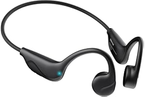 Mozone Bone Conduction Headphones,Open Ear Headphones Wireless Bluetooth V6.0 with Built-in Mic, IPX5 Waterproof Sports Earphones for Sports,Workout, Running, Hiking, Ski, Cycling - (X3