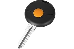 PHONILLICO Coque clé pour Smart 450 Fortwo City Coupé Cabriolet - 1 Bouton - Plip télécommande avec Lame