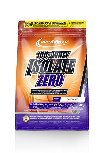 Preisvergleich Produktbild IronMaxx 100%-Whey Isolate Zero - 750 g Beutel - Schokolade