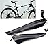 Produktbild zanasta Fahrrad Schutzblech Schmutzfänger Set Vorne- und Hinten, Schutz für MTB (Mountainbike), Schwarz