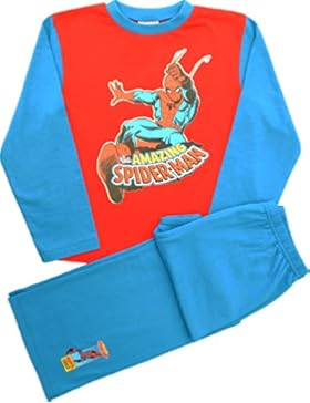 Spiderman Jungen Schlafanzug Blau Blau