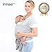 Baby Sling Carrier Natural Cotton Original Baby Wrap ,Grey, for babies from birth to 35 lbs -Fashion and Comfortable by Innoo Tech