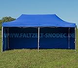 Dachplane: 350g/m² Polyester mit PVC-Rücken. Seitenwände: 350g/m² Polyester mit PVC-Rücken