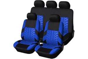RUIDAM Auto Ensembles Housses Siège pour Renault Captur II I/Captur E-Tech 2019-2024, Confortable Tissu Polyester Respirant Couvre Siège De Voiture Antidérapant Accessoire,E/Blue