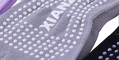 Pilates / Yoga / Martial Arts / Fitness, Gymnastik / Tanz Socken, Fußbodensocken, Socken Yoga-Socken rutschfeste Gummisohlen Atmungsaktivität rutschfeste Socken Baumwolle Zehensocken Funktion Yogasocken - 7