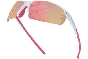 SKYWAY Polarized Sunglasses Women Men, Wrap-Around Sports Sunglasses for Cycling Running Fishing Baseball UV Protection