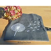 Stricknadeltasche Leinen Pusteblume