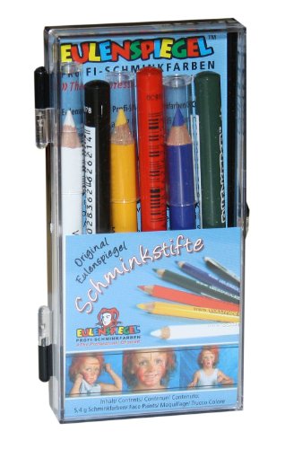 Eulenspiegel 626269 – Schminkstifte zum Anspitzen, 6er - 3