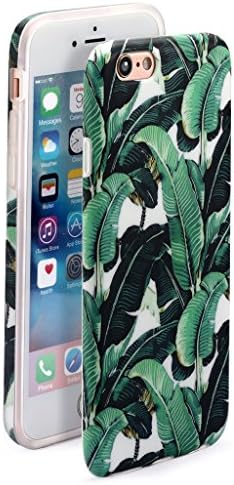5.5" iPhone 6 Plus 6S Plus SGSELLER™ TPU IMD Slim-Fit Ultra-Thin Anti-Scratch Shock Proof Dust Proof Anti-Finger Print Matte Case Casing (Leaves)