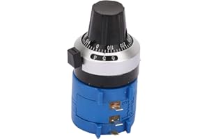 JECTSE Potenziometro 100 ohm, 2W Potenziometro Film al carbonio Rotat Cerchi multipli Precisione a filo avvolto, per regolazione velocità inverter, controllo velocità motore