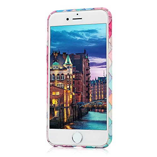 iPhone 6 6s Funda R  gida Pl  stico PC Case 4 7  - Mavis s Diary Funda para m  vil Carcasa Resistente a los Ara  azos Dise  o de cuadr  cula de colores