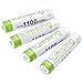 Produktbild ATC 4 Stücke 1000mah Batterie Battery AAA Accu NI-MH aufladbar hochleistung
