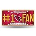 Produktbild Unbekannt NFL # 1 FAN Metall Auto Tag, unisex, Arizona Cardinals