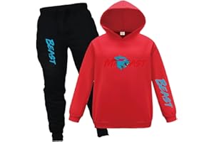 Forlcool Lighting Cat Hoodie and Pants Set Kids YouTube Merch Hooded Top