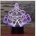 Produktbild Muskelmann Hantel Fitness 3D Led Nachtlicht Mode Schlafzimmer Led Tischlampe 7 Farbwechsel Visuelle Beleuchtung Für kinder Geschenk Licht Box