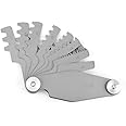 JADPES T Thread Pitch Gauge, TShaped Trapezoidal Thread Gauge Setting Template Thread Gauge Worth Screw Pitch Gage Cutting Measuring Tool(#2)