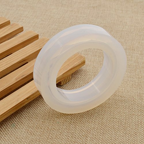 YNuth Silikonform Gießform Armband Breit Transparent Schmuck DIY Durchmesser 6.2cm - 5