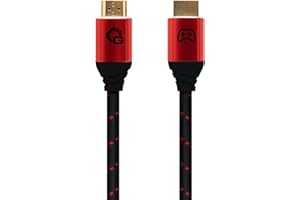 OEHLBACH GAMING New Game Red – 2 Meter - HDMI 2.1b Kabel – Ultra High Speed zertifiziert, 8K@60Hz, eARC, ALLM, VRR, DSC – kompatibel mit PS5, Xbox Series X/S, Nintendo Switch, PC – Schwarz – 1 Stück