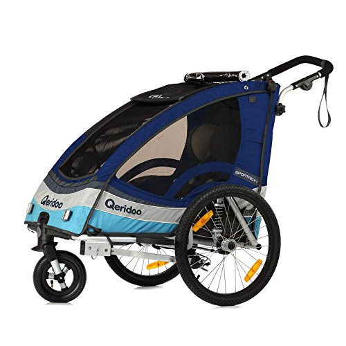 QERIDOO Kinderfahrradanhänger Sportrex1 Transportwagen Handwagen