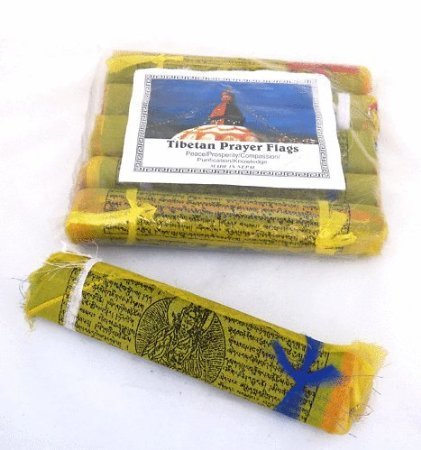 1 Rolle Tibet Gebetsfahnen M ca. 20 cm 25 Flags