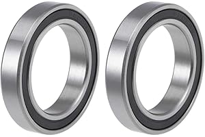 TA-VIGOR 2Pcs 6805-2RS Deep Groove Ball Bearings, Z2 25mm x 37mm x 7mm Double Sealed Industrial Bearings, Chrome Steel Skateboard Bearings for Motor Electrical Instrument Equipment