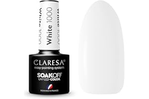 1000 White UV lakier do paznokci 5 ml Claresa