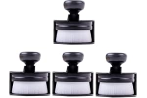 Yoseng 4 Pack Flat top Craft Ink Blending Brushes, Ink Blending Tool, Blending Brush for Paper Crafter,with Holder(Black)