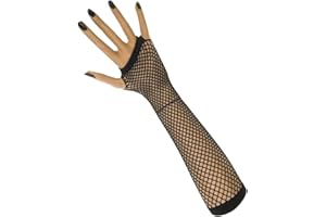 Krautwear® Women's Long Fingerless Fishnet Gloves Arm Warmers Gloves