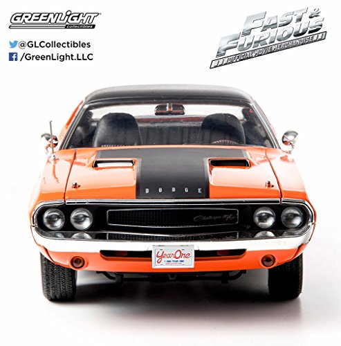 Dodge Challenger 1970 2 Fast 2 Furious orange/schwarz - orange with vynil black roof Greenlight 1:18