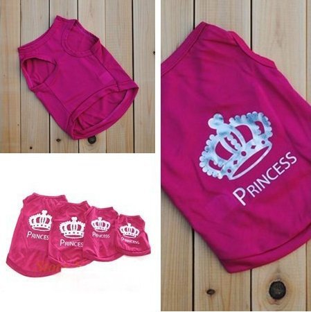 New-Cute-Pet-Dog-Princess-T-shirt-Clothes-Vest-Summer-Coat-Puppy-Costumes-OutfitSize-XSSML