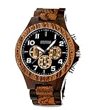 bonoboss petrohué Quarz-Uhr Chronograph Herren-Holz mov.