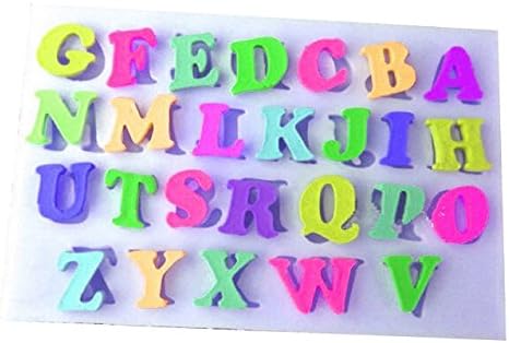 Inception Pro Infinite SA104 - Silicone mold for food use of letters of the alphabet - Sugar paste - Fondants - Cakes - Pancakes - Muffins - Decorations