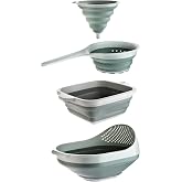 Mithra Life 4 Piece Accordion Green Strainer Set MIT1025