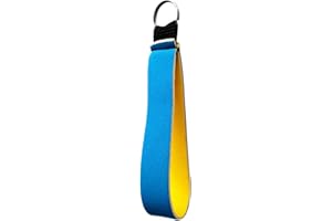 FLAMEER Neoprene Wristband Keyring Keychain Key Holder for Outdoor Sport Boating Swimming Kayaking Sailing Yachting - Sky Blue